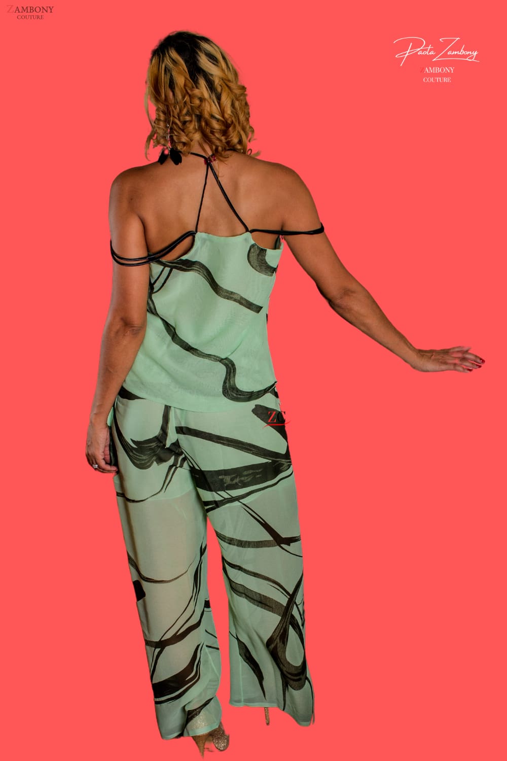 Kalani Art Pantsuit - Pant Suit Palazzo pants