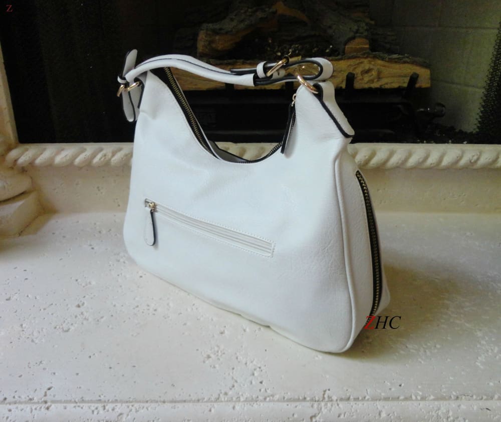 White Dahlia with Fashion Zipper - shopzambony