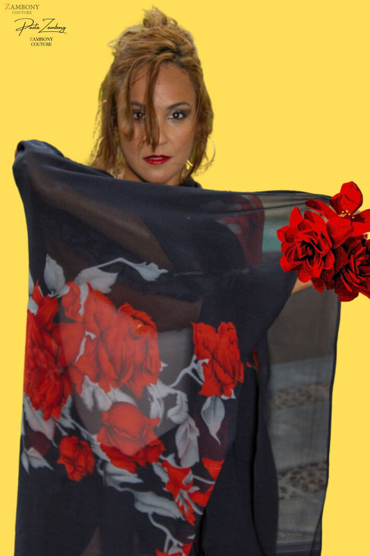 Black & Red Rose Saright - Saright