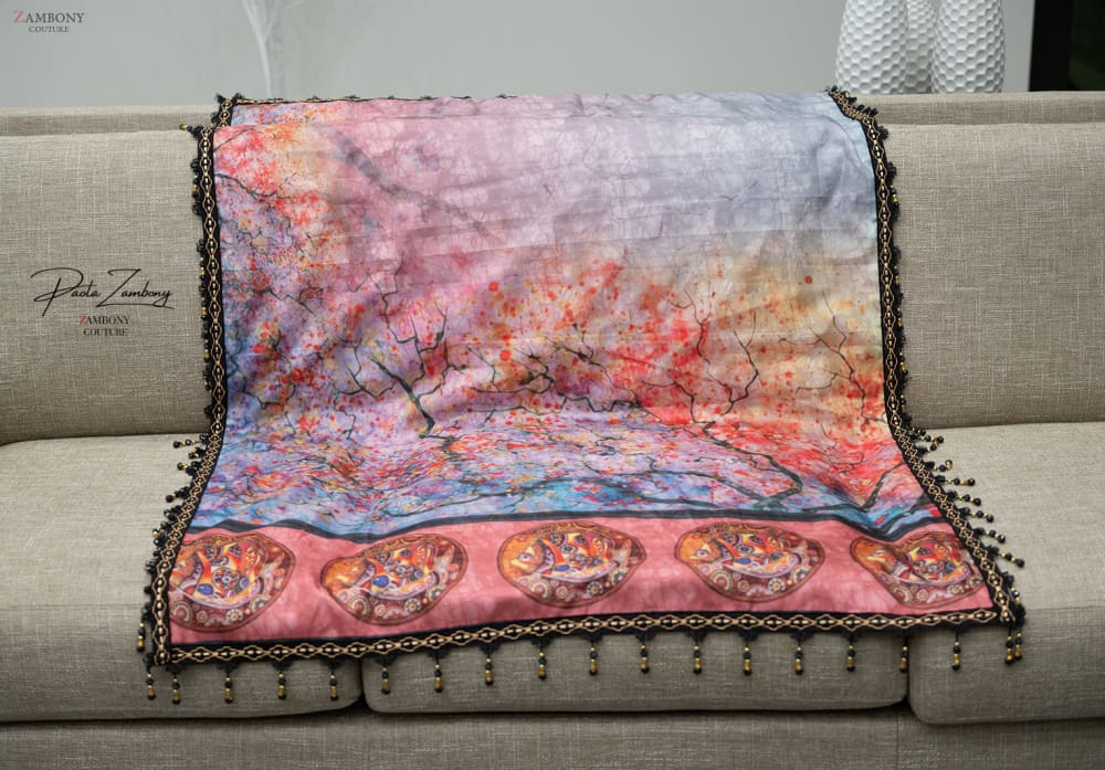 Fish Paper Silk Throw - Throws