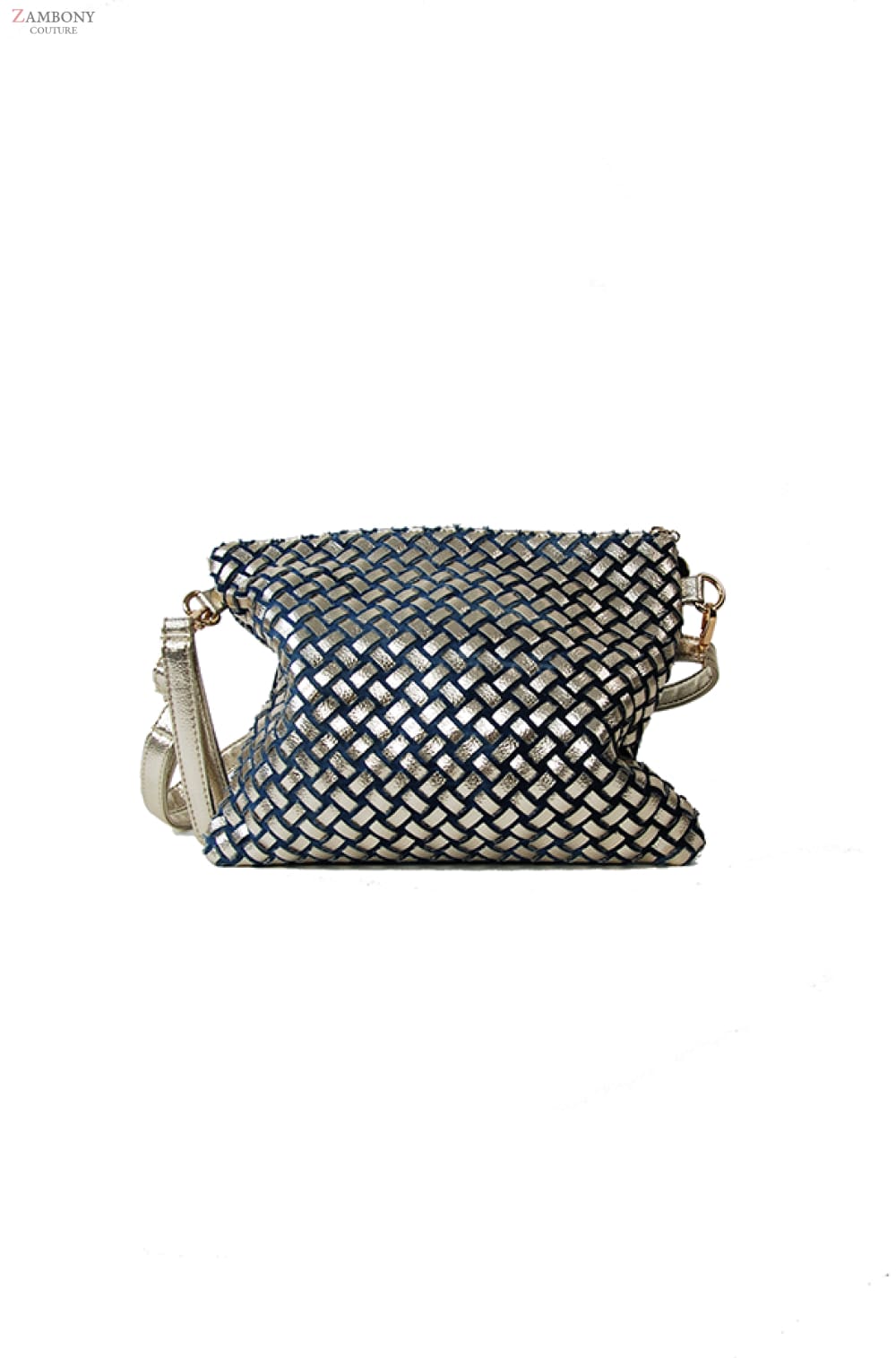 Denim Diamante Purse - Zambony Couture