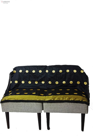 Black and Gold Vintage Throw - shopzambony