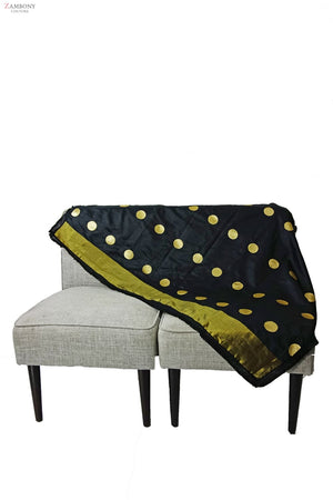 Black and Gold Vintage Throw - shopzambony